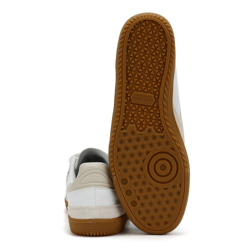 Skechers Hotshot Kickoff Leather Women's White/Natural Sneakers