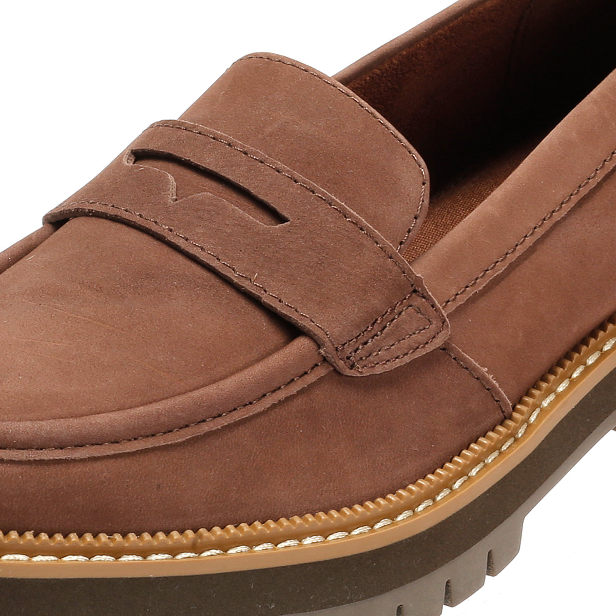 TOMS Cara Leather Women's Oak Brown Loafers