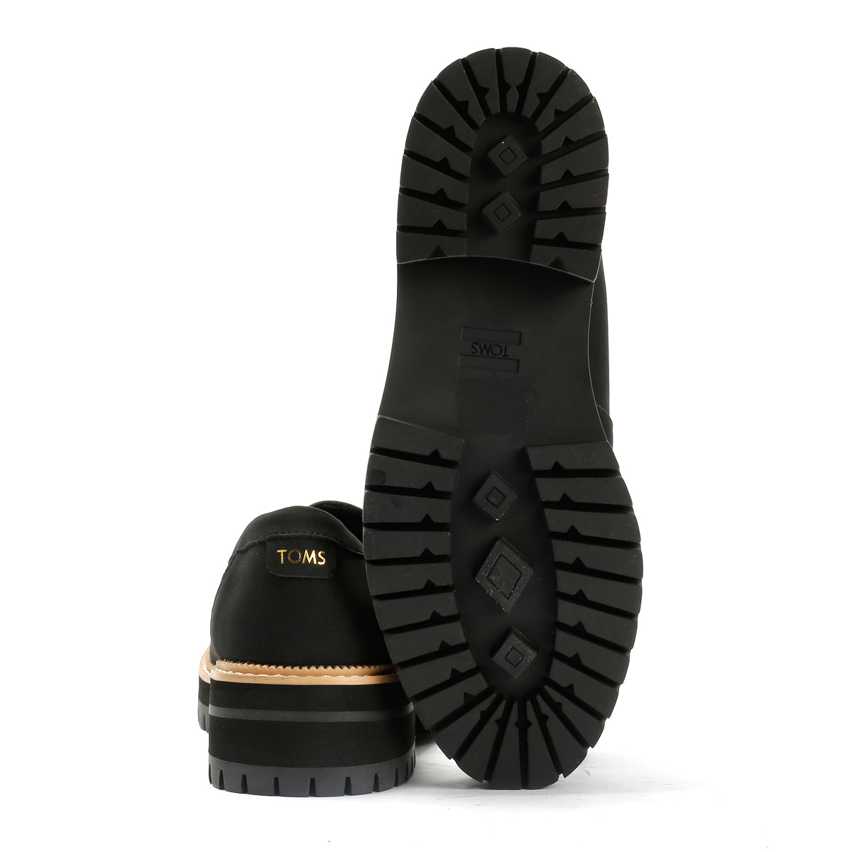 TOMS Cara Leather Women's Black Loafers