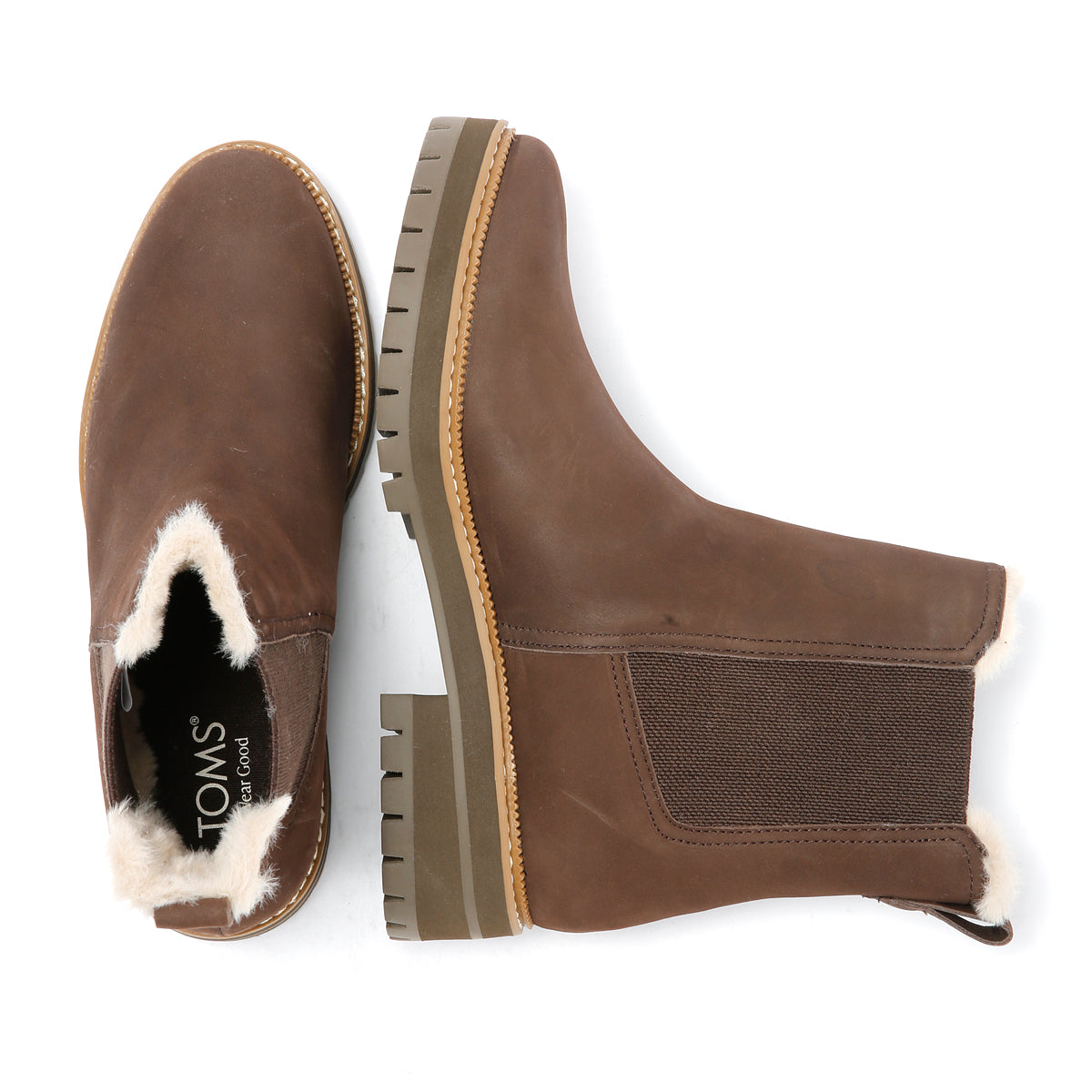 TOMS Bennet Nubuck Women's Chocolate Brown Boots