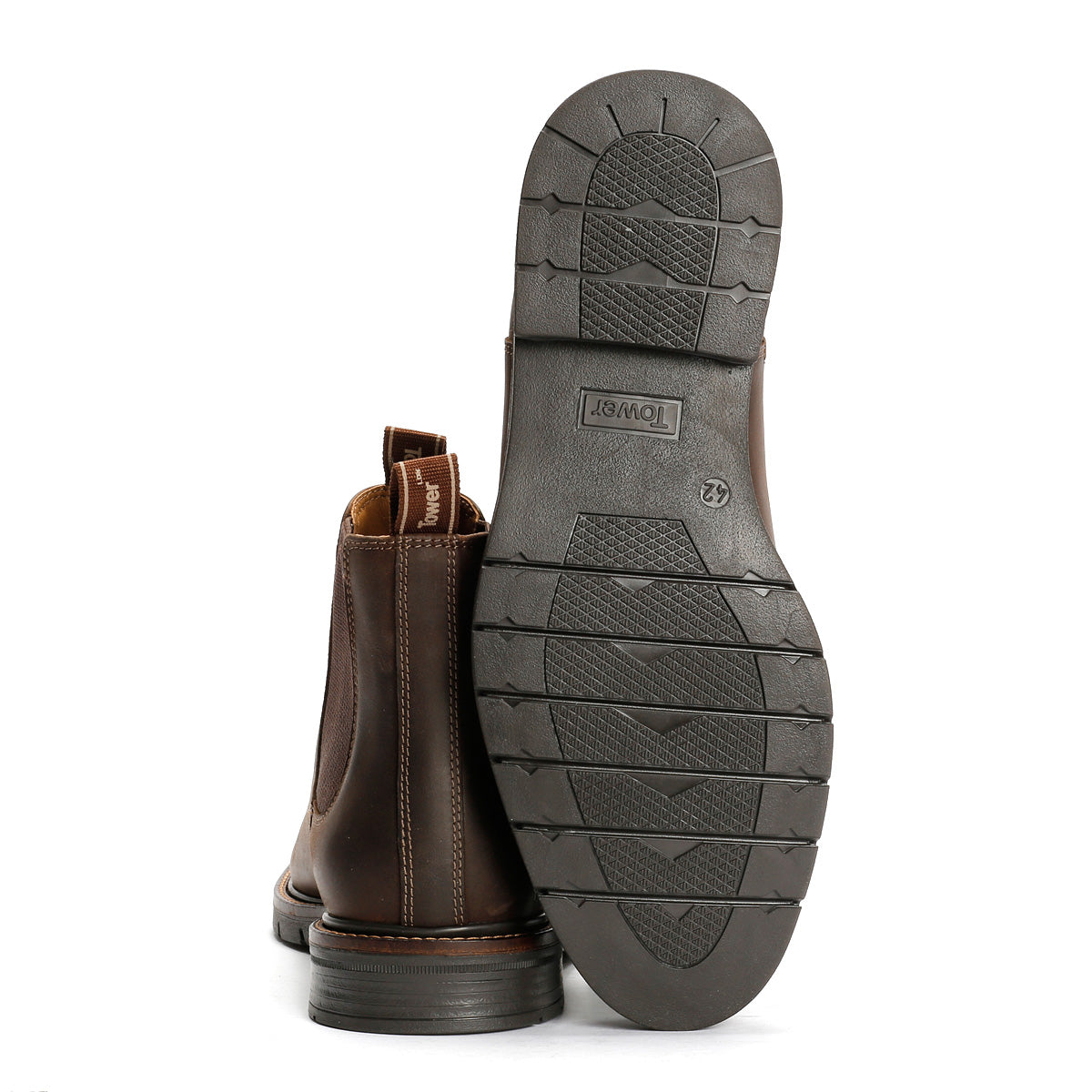 Tower London Harbour Leather Men's Dark Brown Chelsea Boots