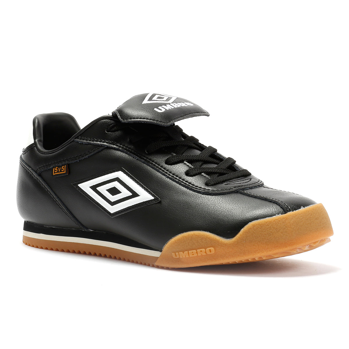 Umbro 5V5 Leather Black/Antique White Sneakers