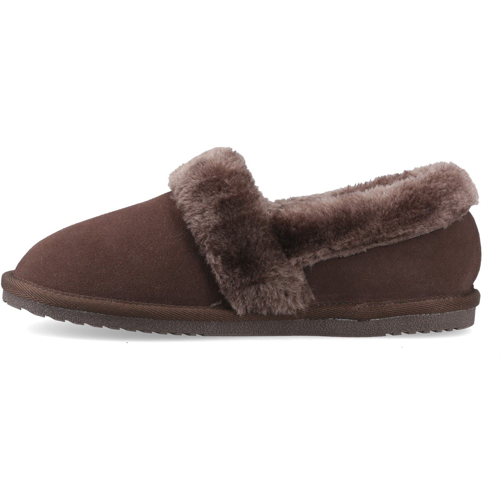 Hush Puppies Ariel Suede Women's Chocolate Slippers