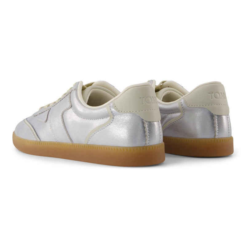 TOMS Collins Leather Women's Silver Sneakers