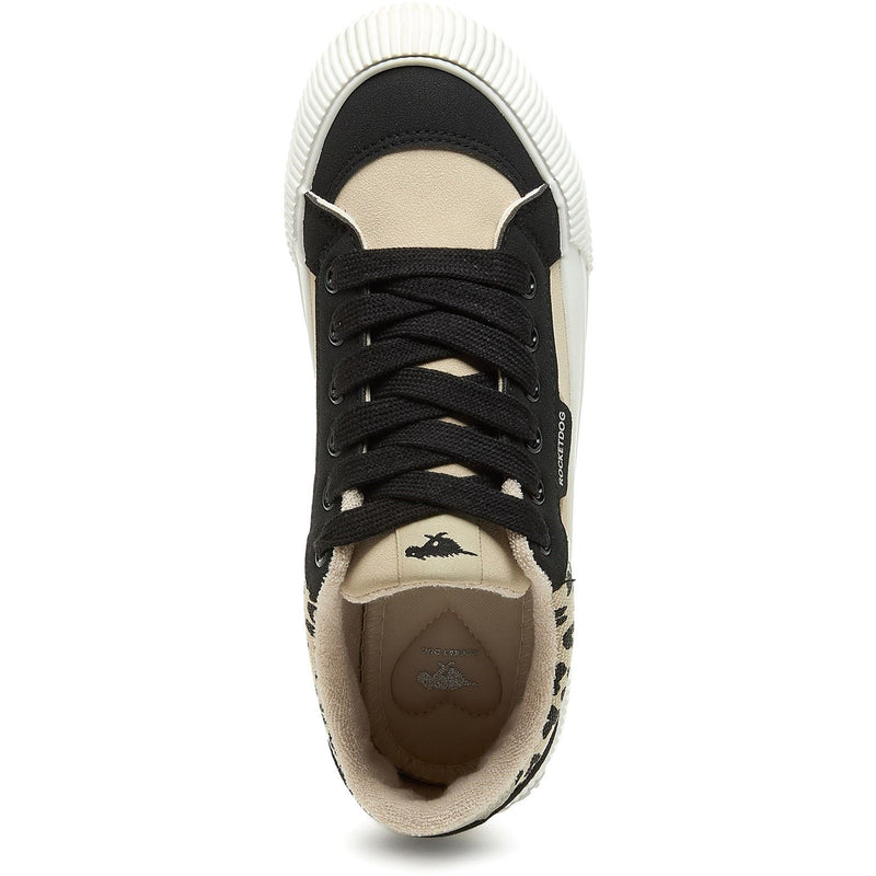 Rocket Dog Cheery Blocked Cotton Women's Black/Natural Sneakers