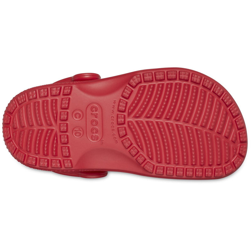 Crocs Toddler Classic Croslite Rubber Varsity Red Loafers