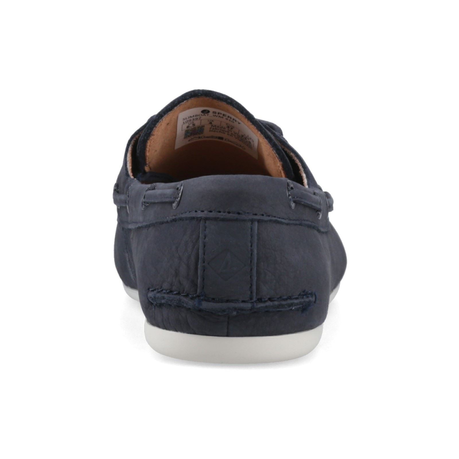 Sperry Slim Boat Shoe Leather Women's Navy Boat Shoes