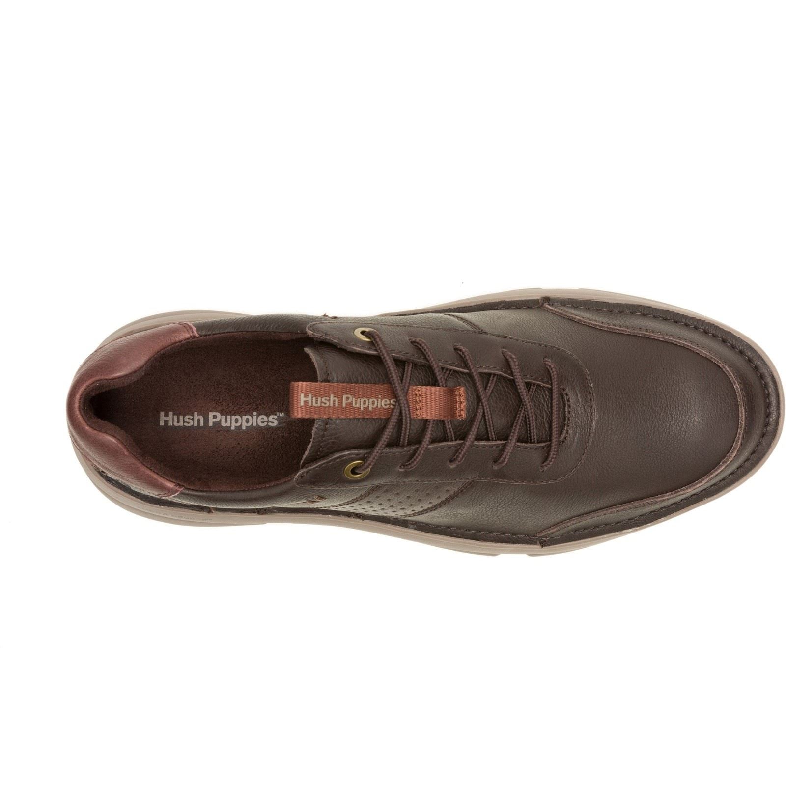 Hush Puppies Baylor Leather Men's Brown Sneakers