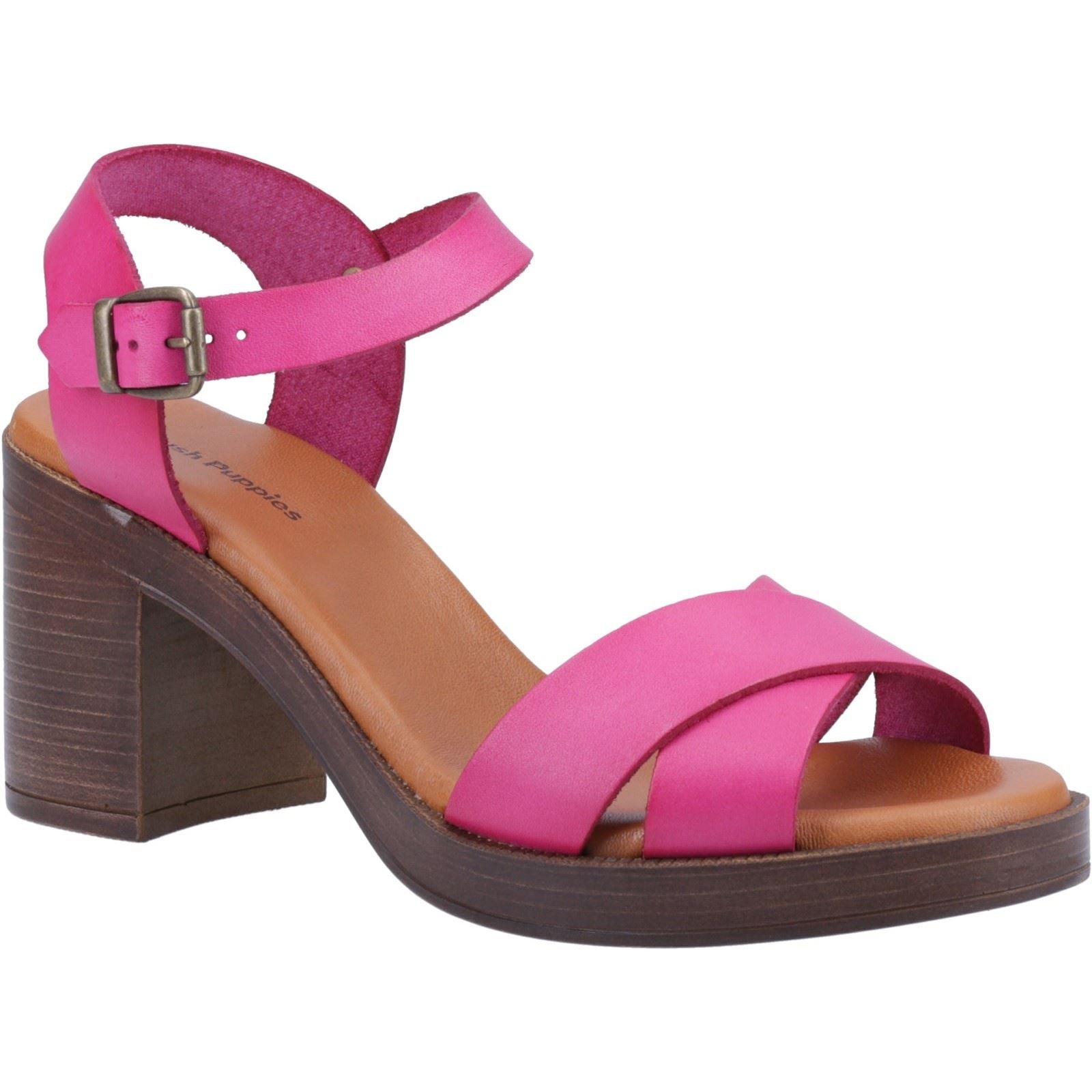 Hush Puppies Georgia Leather Women's Pink Heels