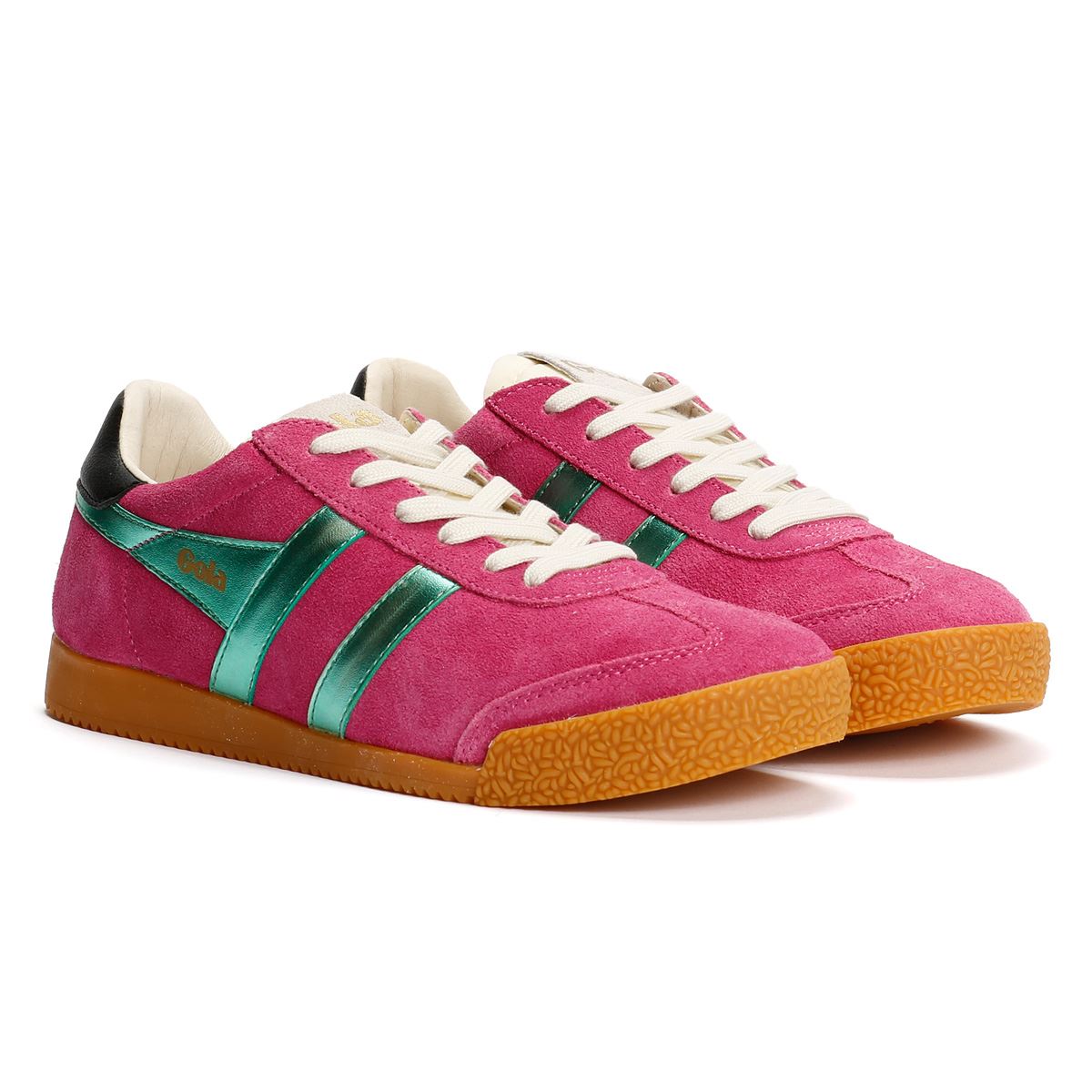 Gola Elan Glitz Suede Women's Fuchsia/Emerald/Black Sneakers