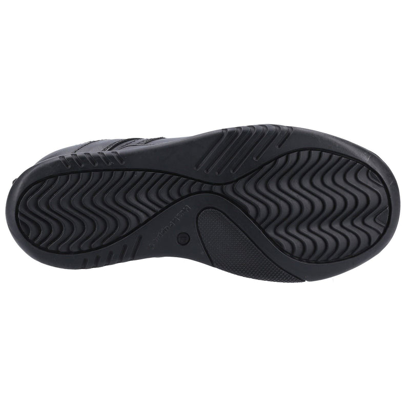 Hush Puppies Harvey Junior Boys Black Leather Lace-Up Shoes