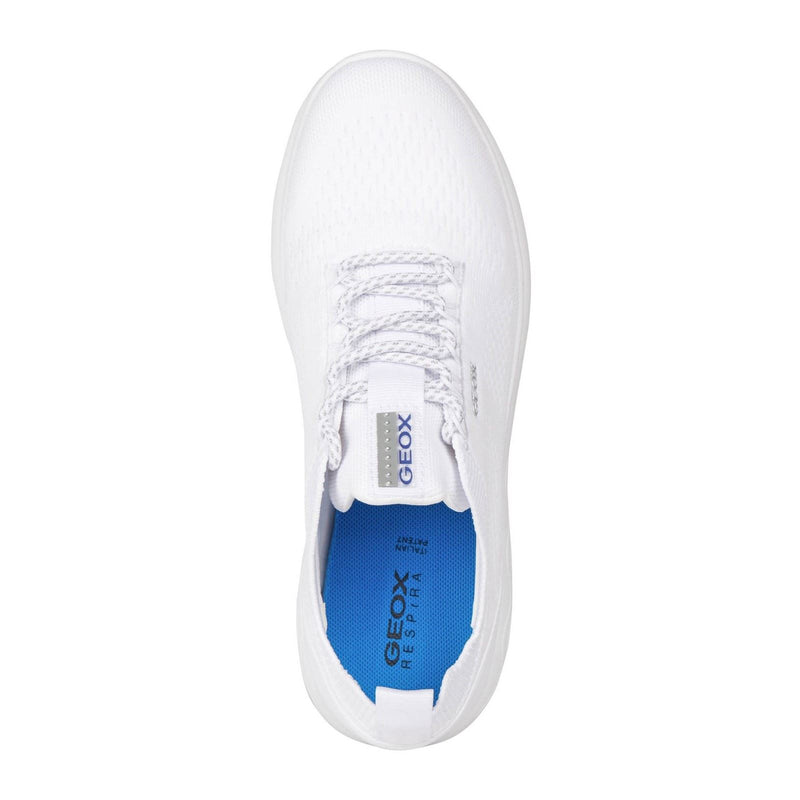 Geox D Spherica A Leather Women's White Sneakers