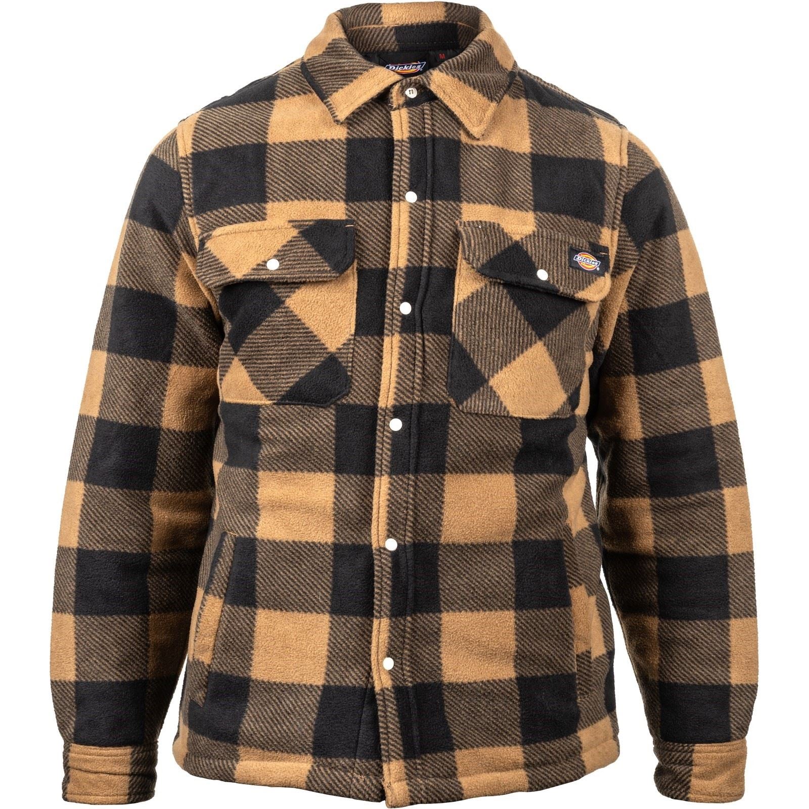 Dickies Portland Polyester Men's Khaki Casual Shirt