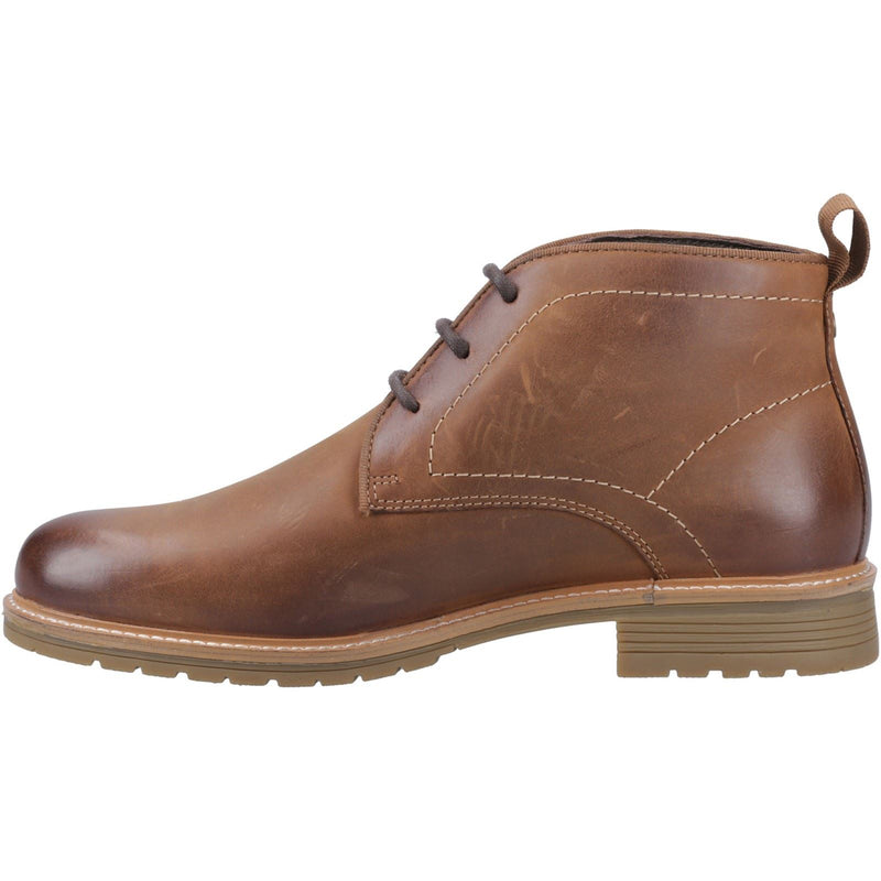 Hunter Jura Leather Men's Dark Tan Ankle Boots