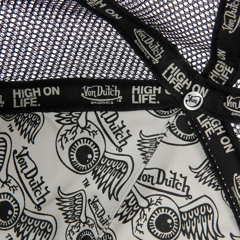 Von Dutch Trucker Boston Cotton White / Black Caps