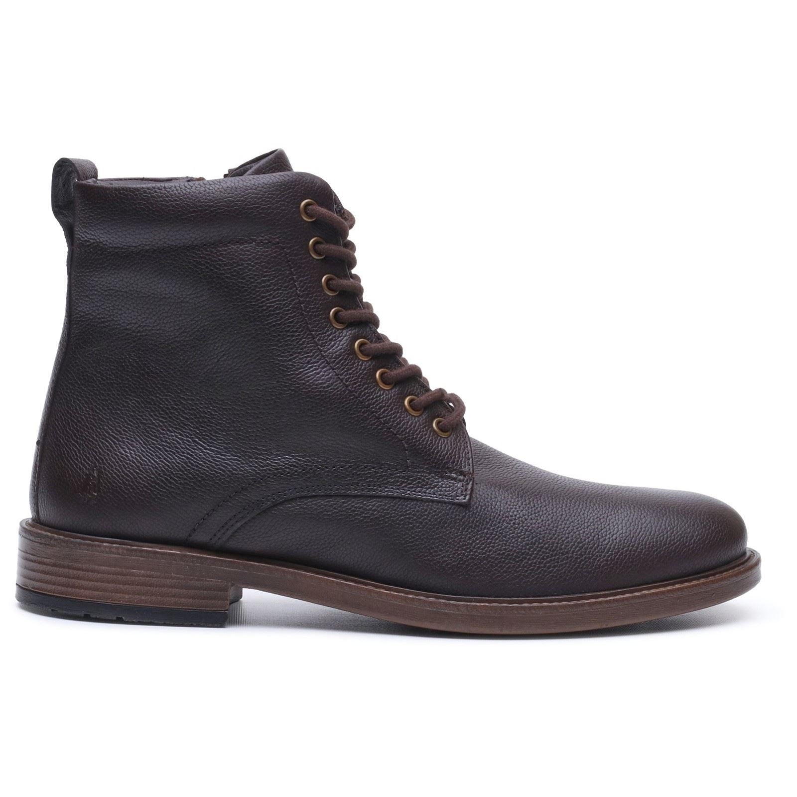 Hush Puppies Irwin Leather Men's BROWN Ankle Boots
