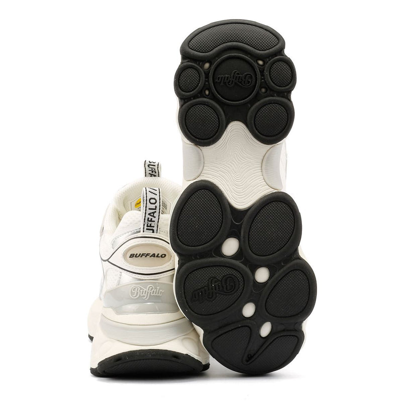 Buffalo Truck Women's White/Silver Sneakers