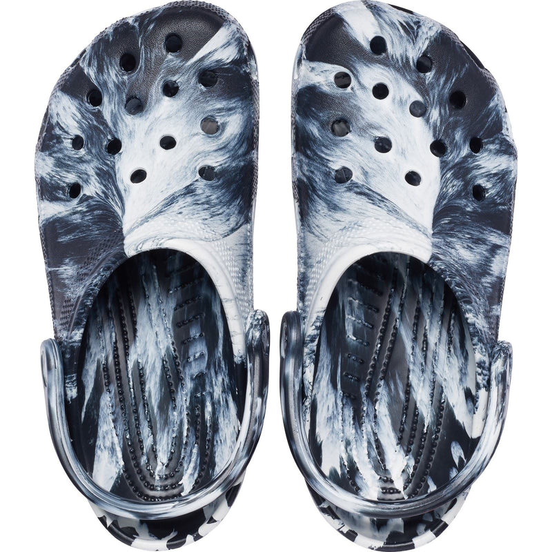 Crocs Marble Synthetic White/Black Clogs