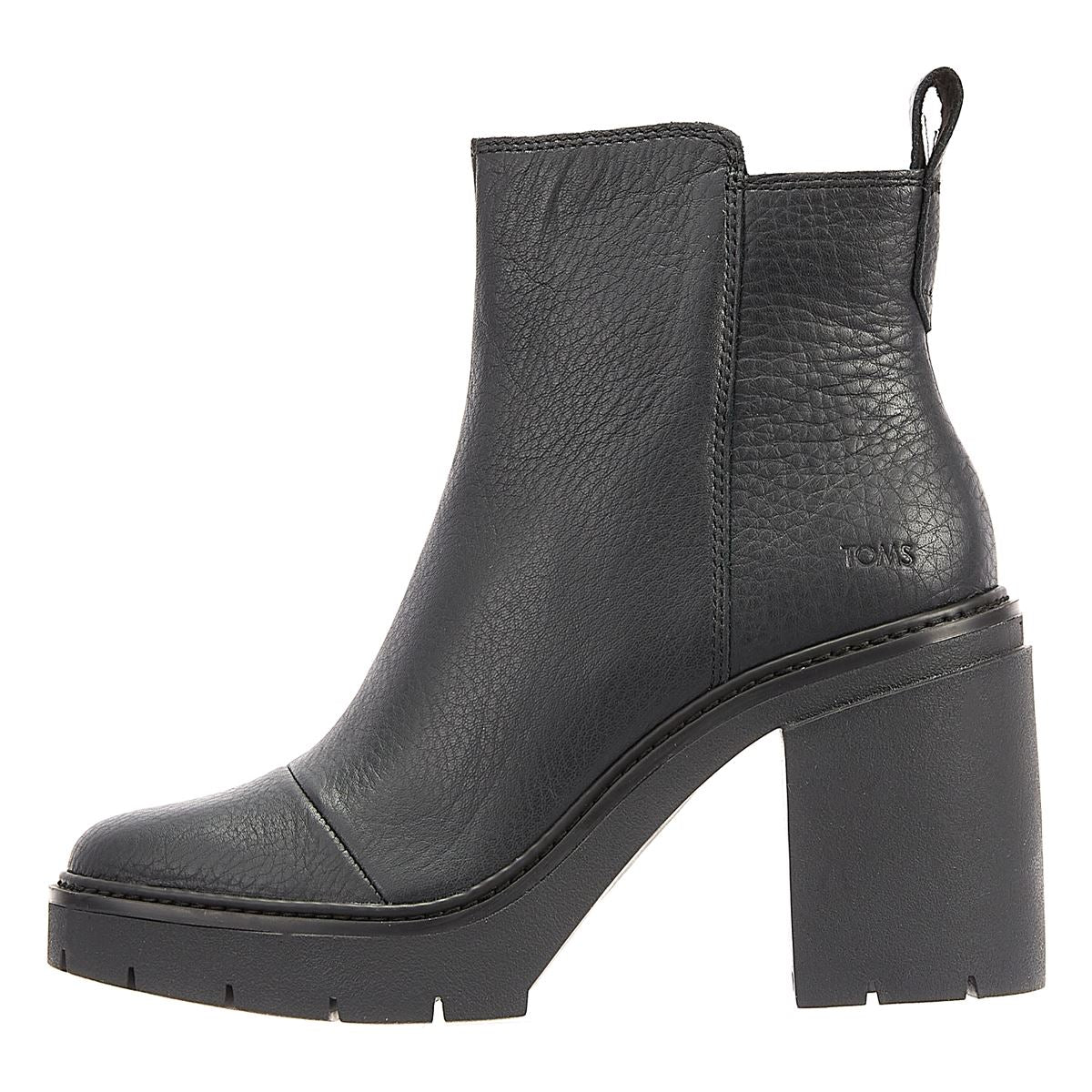 TOMS Rya Leather Women's Black Boots