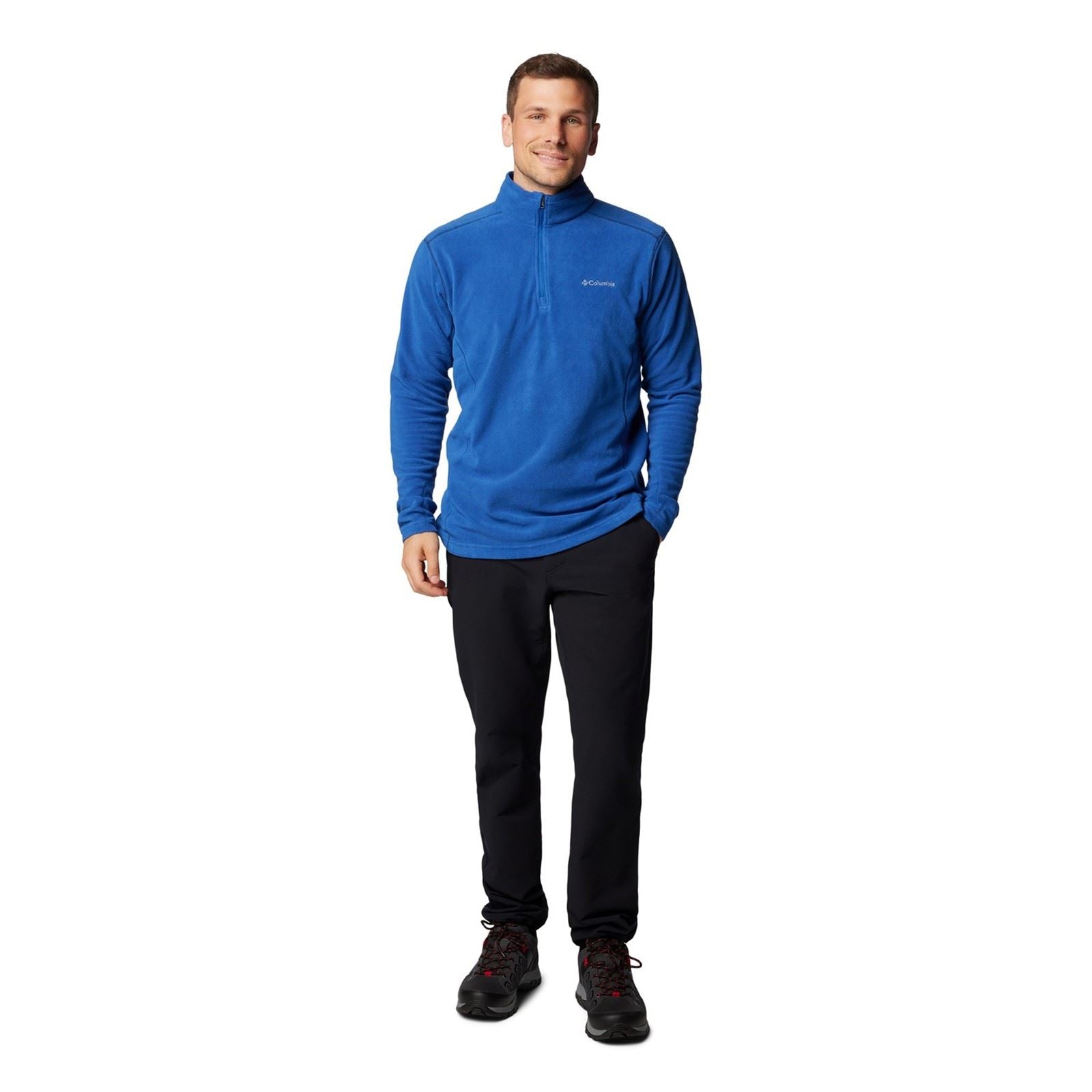 Columbia Klamath Range II Half Zip Men's Blue Fleece Jacket