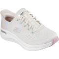 Skechers Arch Fit 2.0 - Easy Chic Textile Women's Natural/Pink Sneakers