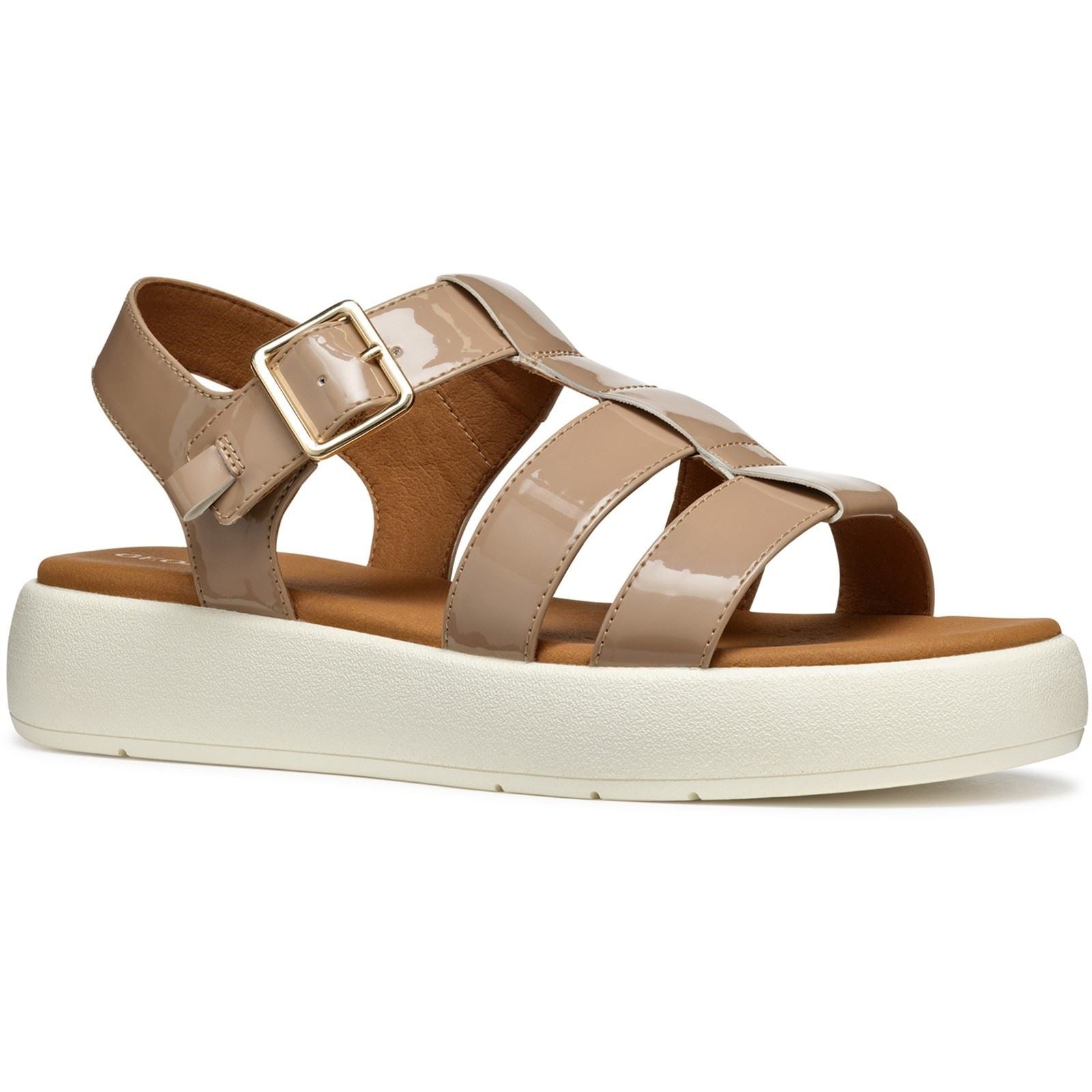 Geox D CAMALEI Synthetic Synthetic Women's Caramel Sandals