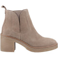 Hush Puppies Felicia Suede Women's Taupe Heeled Chelsea Boots