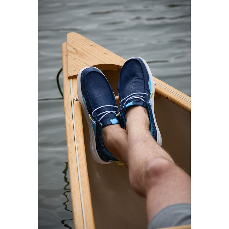 HEYDUDE Wally Hey2O Active Synthetic Men's Sargasso Blue/Alaskan Blue Moccasins Shoes