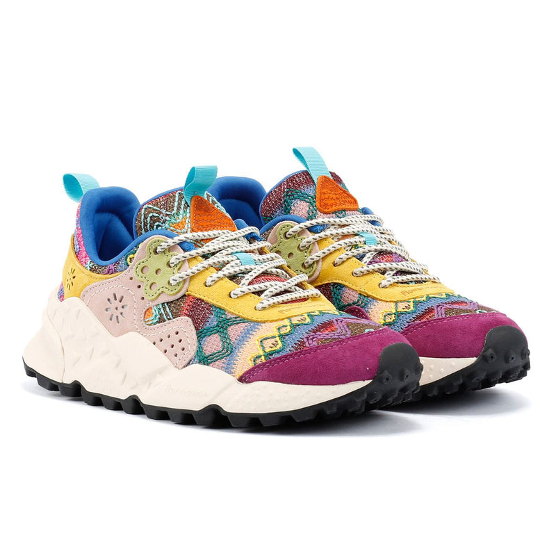 Flower Mountain Kotetsu Knit Women's Purple Aztec Sneakers