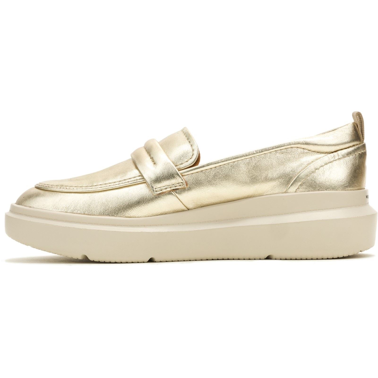 Hush Puppies Joy Penny Leather Women's Champagne Loafers