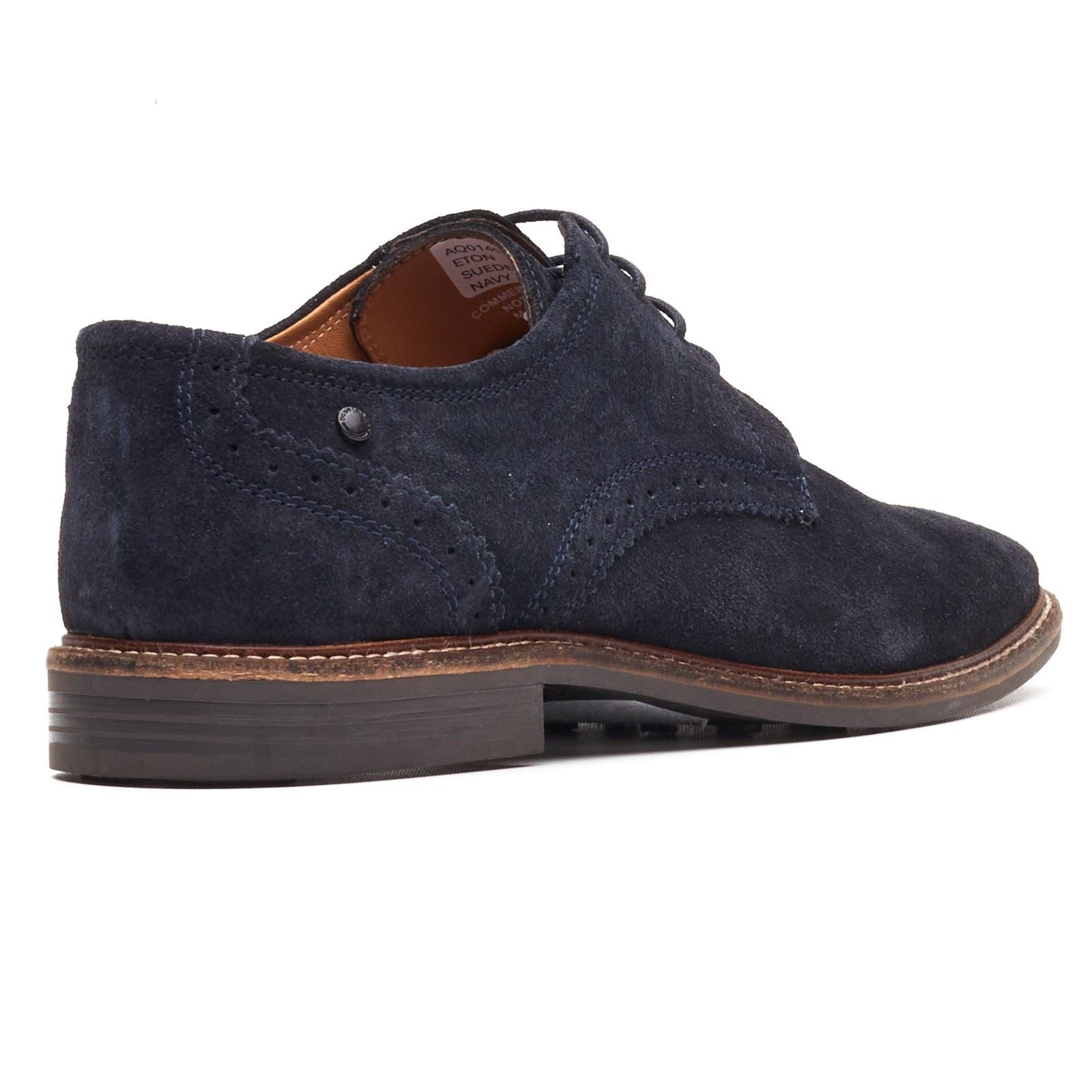 Base London Eton Lace Up Leather Men's Navy Lace-Up Shoes