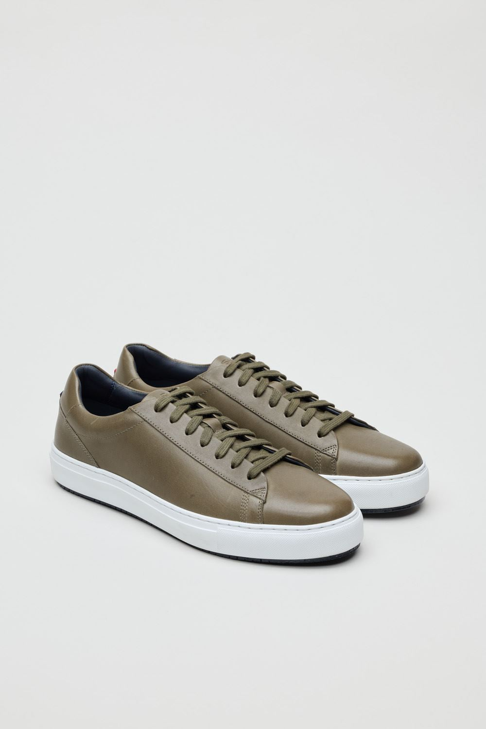Ben Sherman Ace Cupsole Leather Men's Olive Sneakers