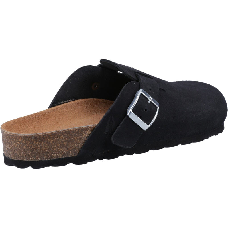 Hush Puppies Bailey Suede Women's Black Clogs