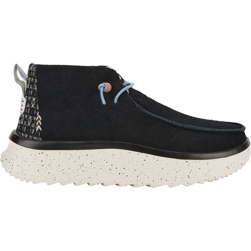 HEYDUDE Wendy Peak Hi Suede Women's Black Boots