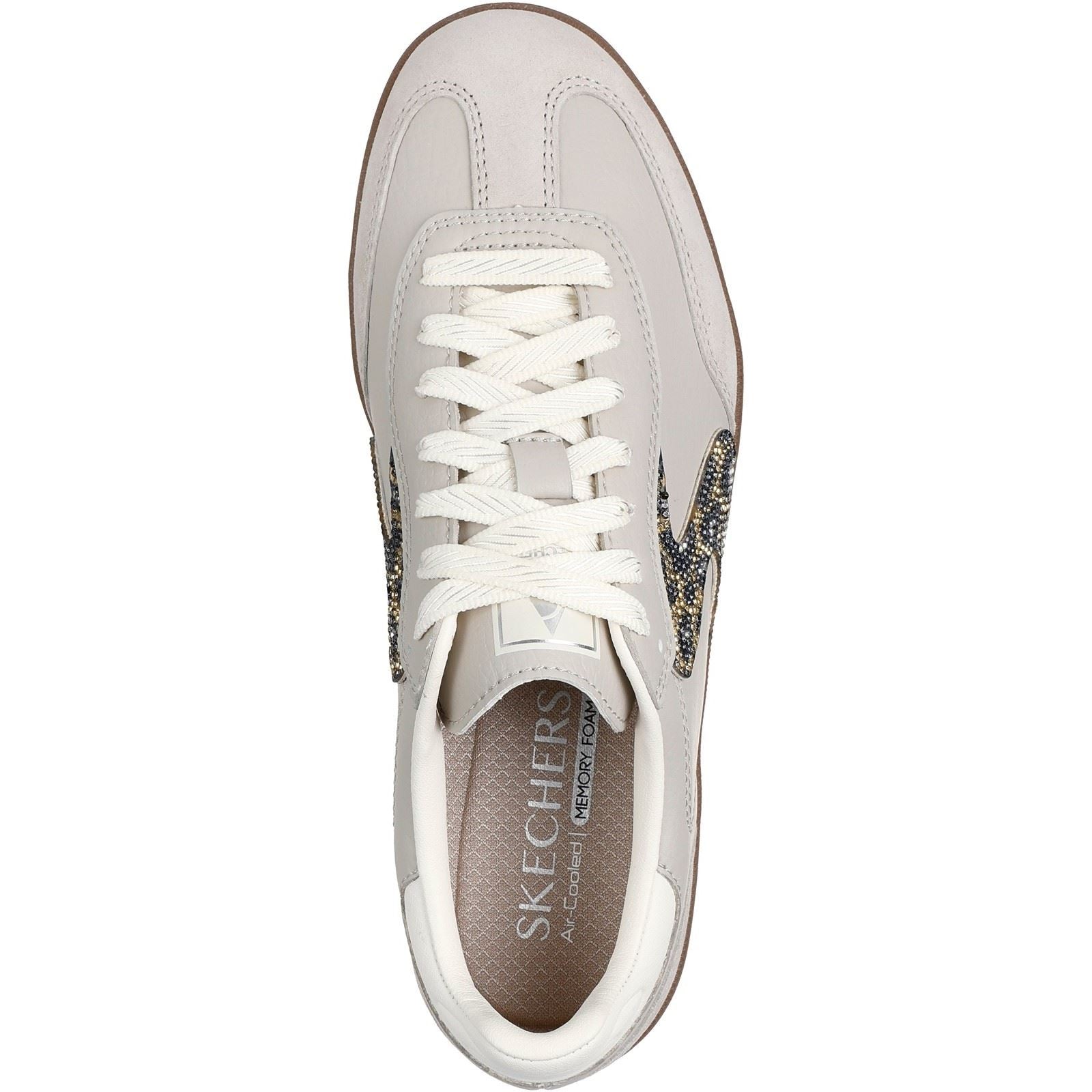 Skechers Hotshot Shimmering Spots Women's Taupe Sneakers
