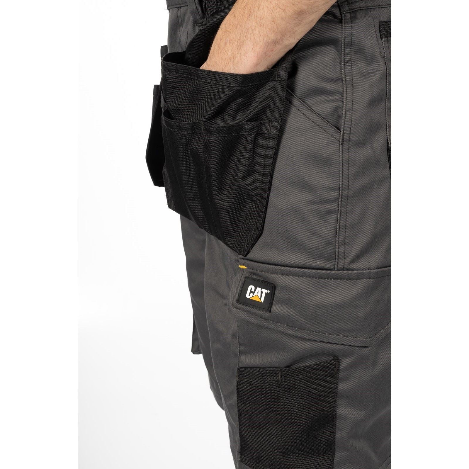 Caterpillar Essential Stretch Holster Polyester Men's Grey Work Shorts