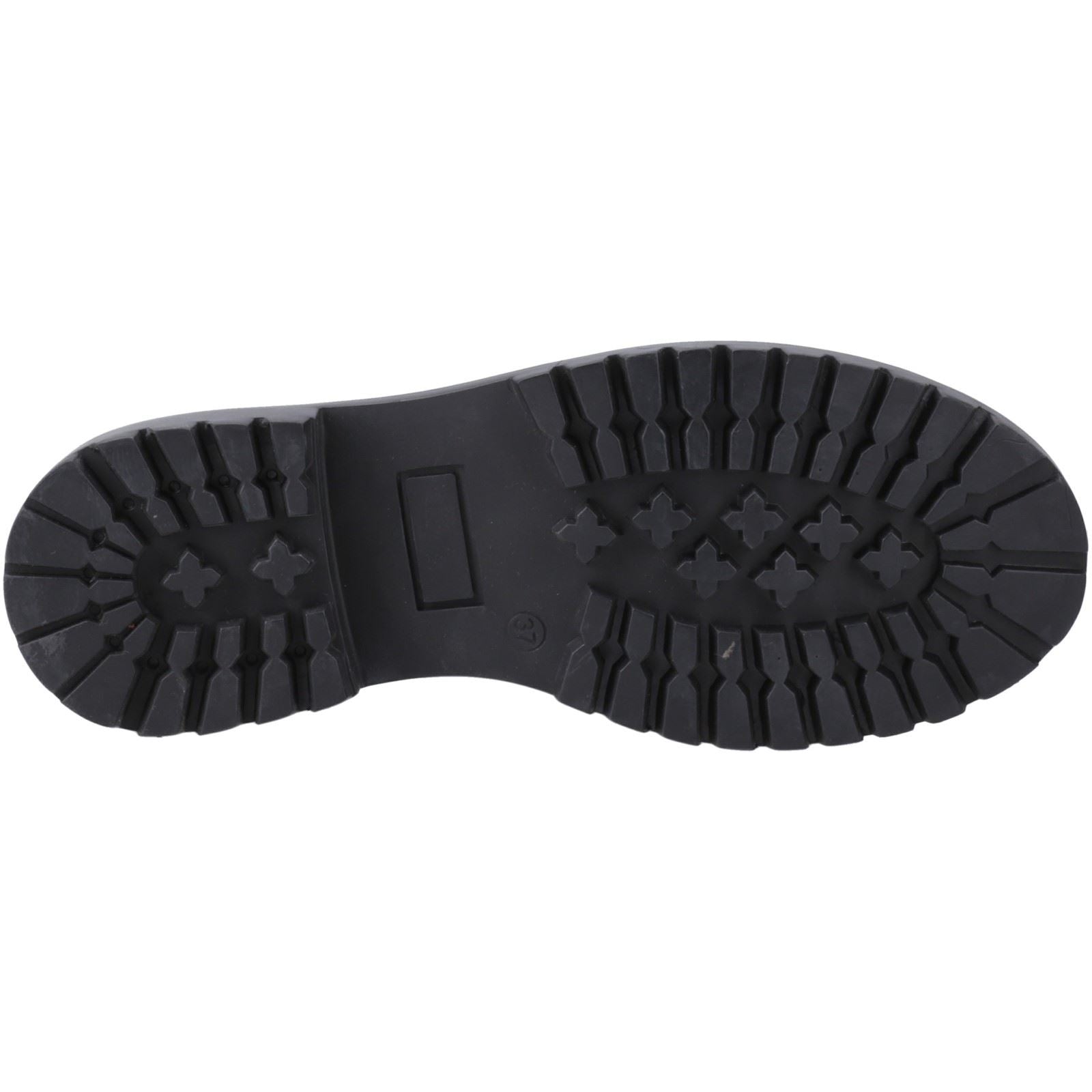Hush Puppies Aubrey Leather Girls's Black Derby Shoes