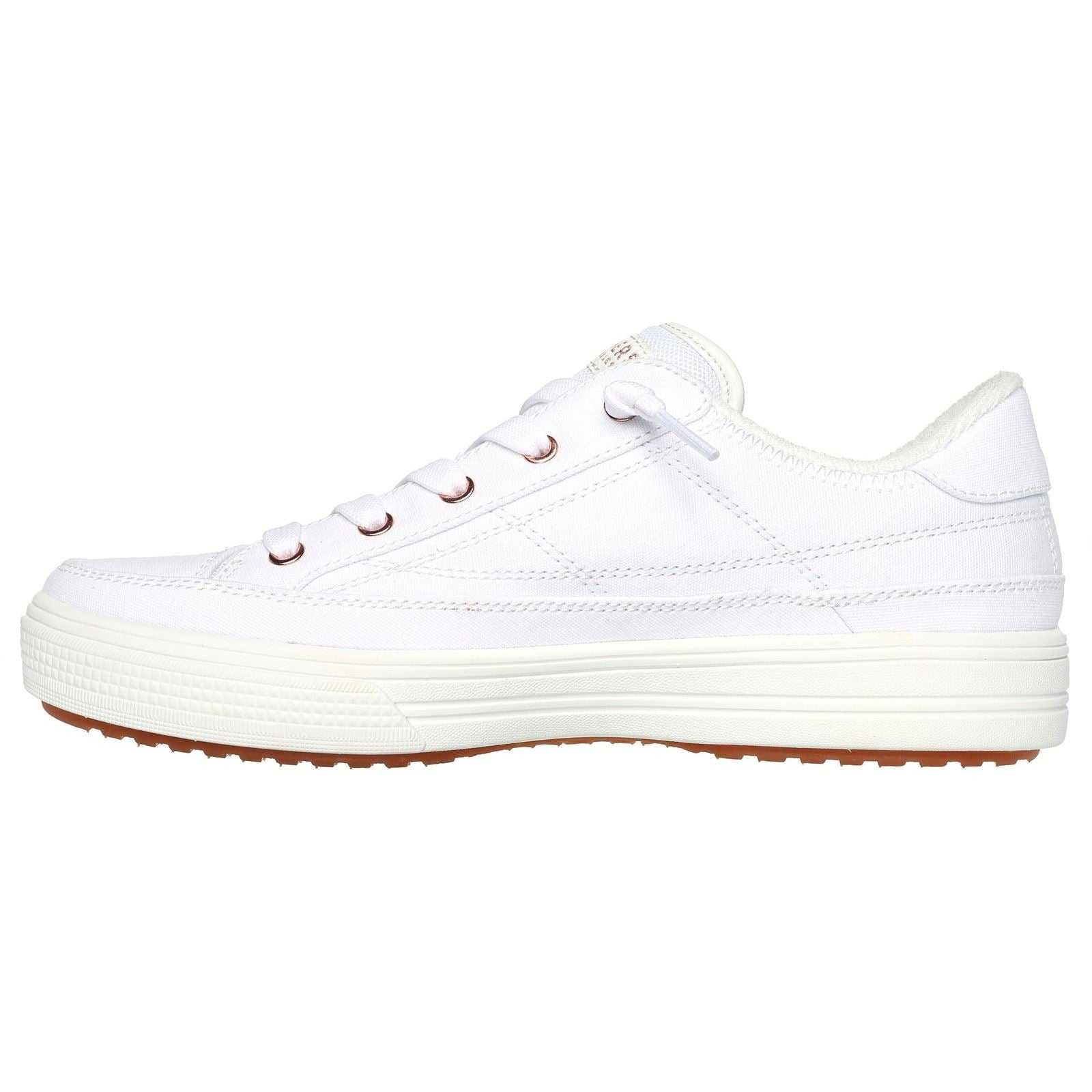 Skechers Arch Fit Arcade - Meet Ya There Textile Women's White Sneakers