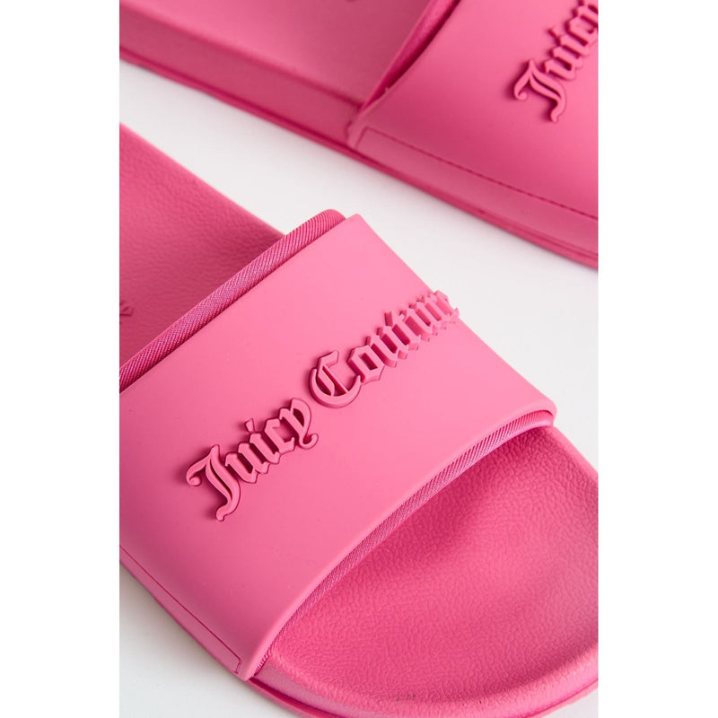 Juicy Couture Embossed PVC Women's Pink Glow Slides