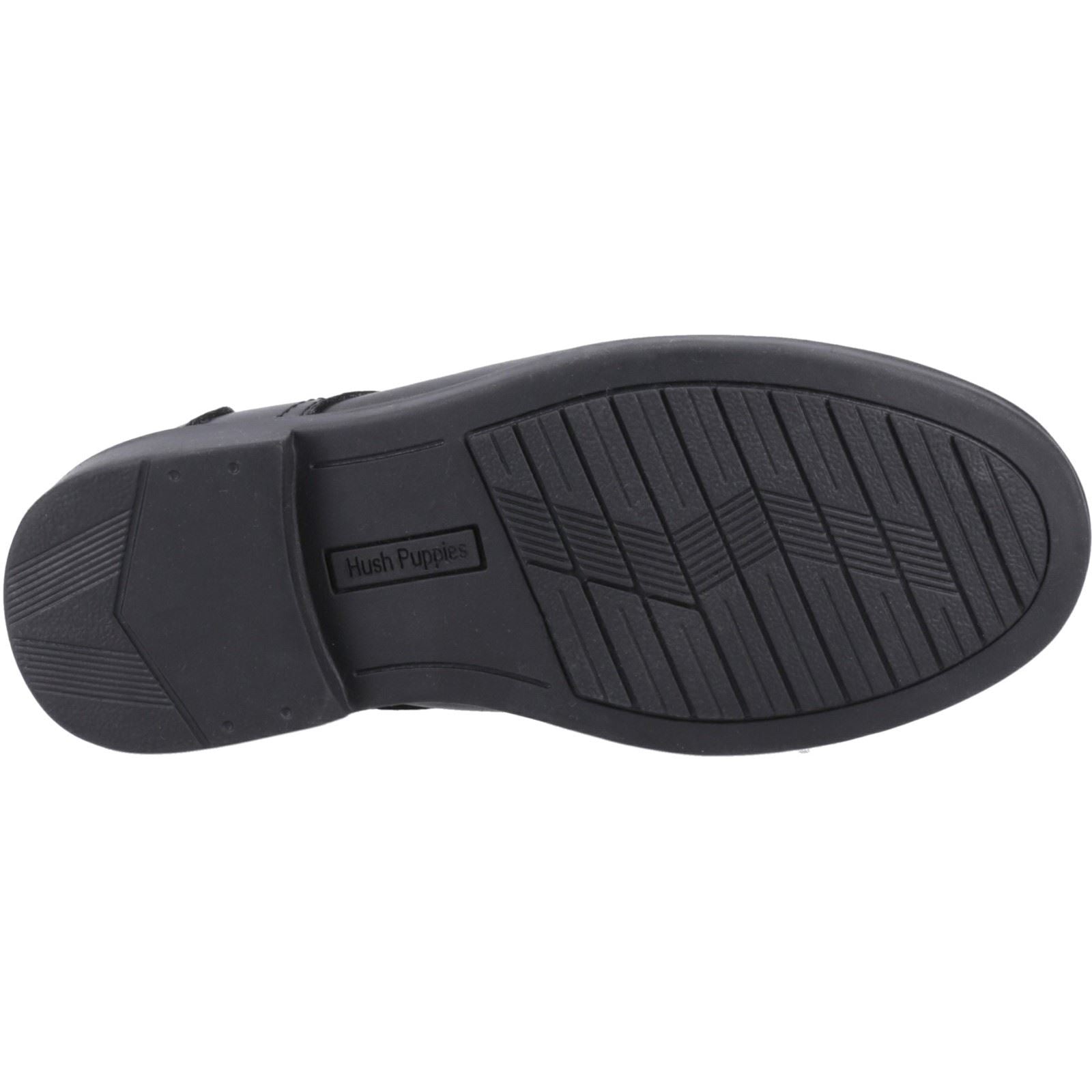 Hush Puppies Tommy Junior Leather Boy's Black Lace-Up Shoes