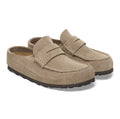 Birkenstock Naples Suede Taupe Regular Clogs