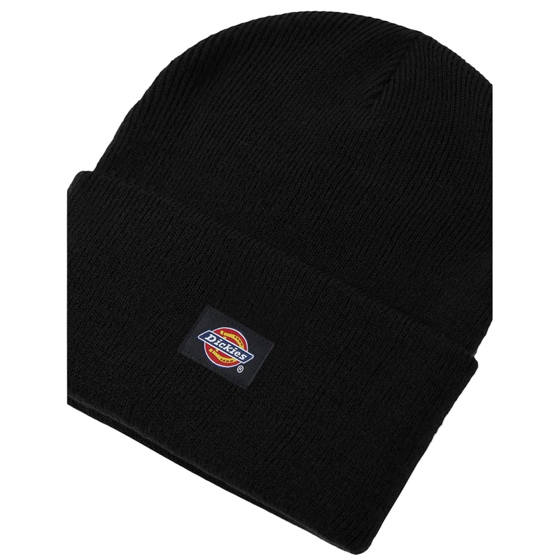 Dickies Acrylic Cuffed Unisex Adults Black Beanie Hat