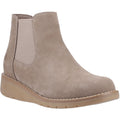 Hush Puppies Leonie Suede Women's Taupe Flat Chelsea Boots