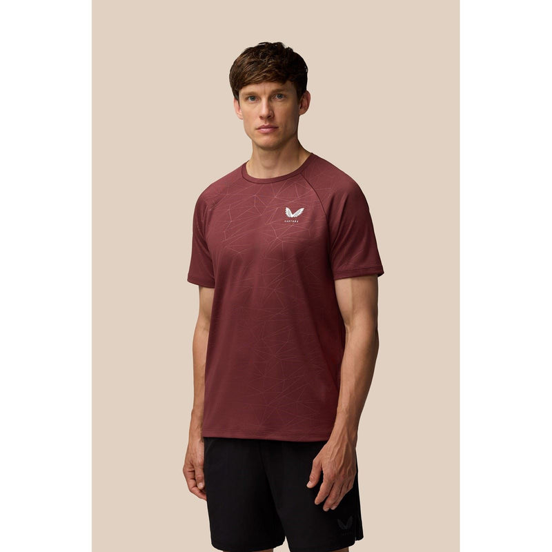 Castore Adapt Training T-Shirt Polyester Men's Purple Activewear T-Shirts