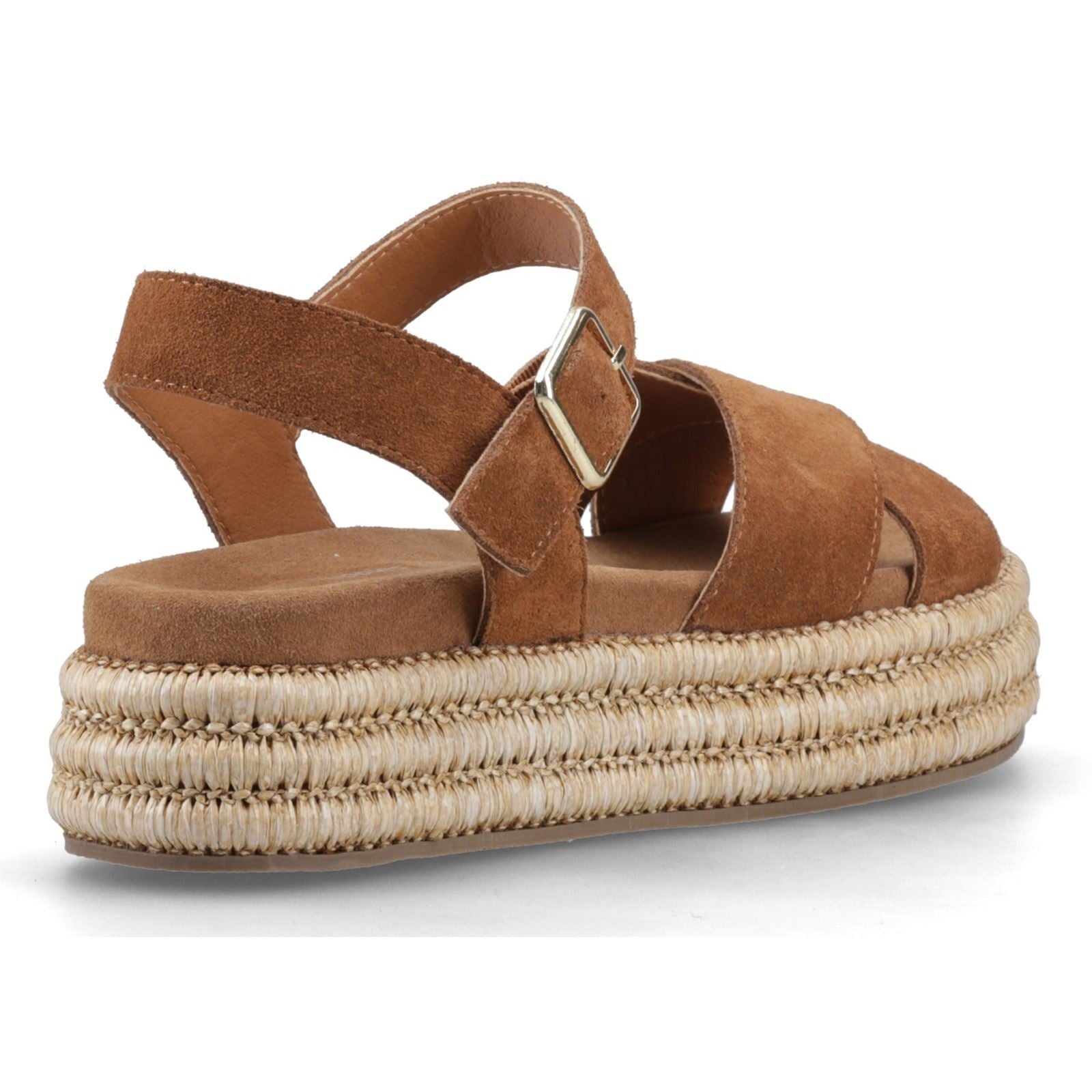 Hush Puppies Rosa Rafia Leather Women's Tan Sandals