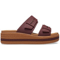 Crocs Brookly Buckle Low Thermoplastic Women's Dark Clay Sandals