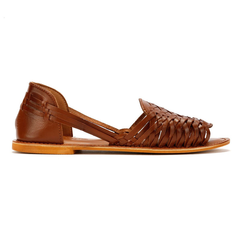 Tower London Hurache Leather Women's Tan Sandals