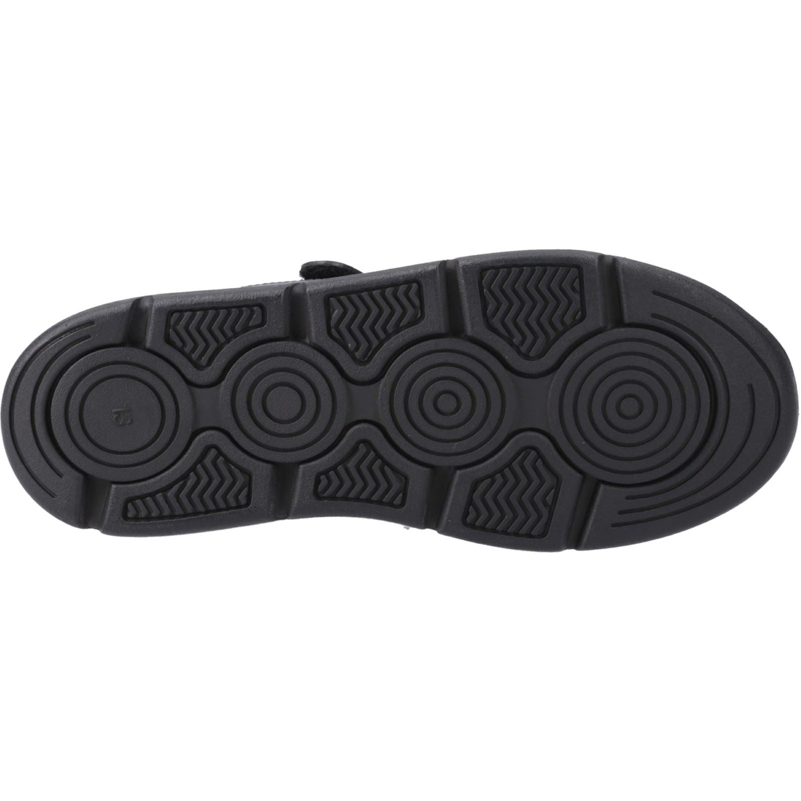 Hush Puppies Alfie Bungee Jnr Leather Boys's Black Shoes