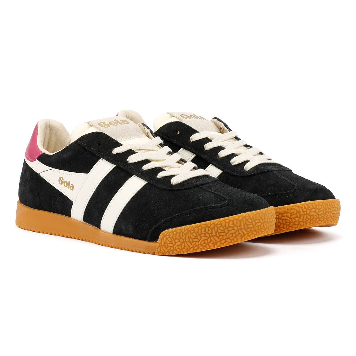 Gola Elan Suede Women's Black/White Sneakers