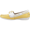 Hush Puppies Irene Leather Women's Yellow Boat Shoes